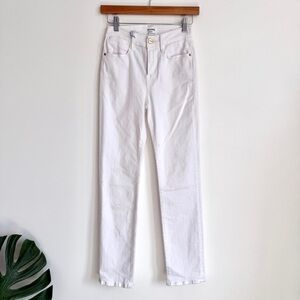 FRAME Le High Straight White Jeans NWT Size 25 High Rise Stretch Denim